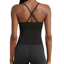 Free People #33 NWOT  Movement Shirred Crossback Cami in Black Photo 2