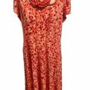 Connected Apparel  size 16 coral pink dot patterned  dress Photo 0