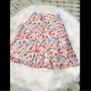 Sézane Sezane Pleated Dino Skirt in Ines Powder Flower Sz 2 Photo 9