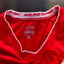 Nike Pro Red Athletic T-Shirt Women’s XS Photo 3