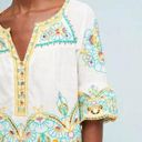 Akemi + Kin Anemi + kin Floral Embroidered 100% cotton White Blouse Size 12 Photo 0