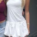 White Bubble Mini Dress Photo 2