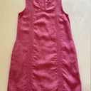 Sigrid Olsen  - 100% Linen Pink Sleeveless Dress With Pockets - Size SMALL Photo 8