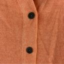 NEW PBJ Blues Orange Acid Wash Denim Collar Button Front Tunic Sweater Large Photo 3