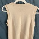 Ann Taylor Factory: Cream Colored Sweater Vest- Office/Business/Work- M Photo 10