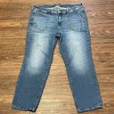 Torrid Feel The Fit Cropped High Rise Jeans Factory Whiskering Distressing 16R Photo 0