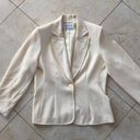 Hugo Buscati  Petite Sz 8 Cream Blazer Photo 0