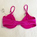 Good American  Pink Jacquard Bikini
Top Demi Cup Size 3 Large L NWT Photo 4