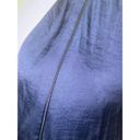 Banana Republic  XS Navy Satin Long Sleeve MIDI Robe Photo 3