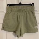 The North Face green fleece shorts Photo 0