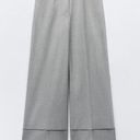 ZARA NWT  WIDE LEG PANTS WITH TURNED-UP HEM. Size small Photo 1