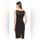 Black Halo  Wyatt Black Lace Embroidered Sheath Midi Dress Size 0 Photo 15