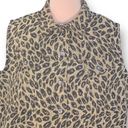 Coldwater Creek Vintage  Vest Tan Brown Leopard Animal Print Button Front Plus 2X Photo 4