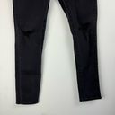 Seven7 NWT  Tummyless High Rise Skinny Jeans Sz 10 Black Distressed Photo 9