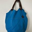 The Sak  Large Tote Ocean Blue Leather Purse Photo 0