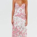 For Love & Lemons  Rosalyn Floral Lace Long Maxi Dress Small Women’s Pink Photo 0