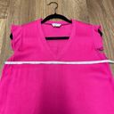 Kate Spade  NY Womens Pink Cap Sleeve V Neck Blouse Size Small Live Colorfully Photo 5