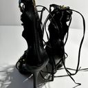 Wild Diva Lounge Studded Black Strappy Heels size 10 Brand New Photo 4