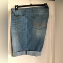 Faded Glory Jean Shorts Size 18 Bermuda Medium Wash Photo 7