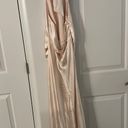 VICI Mirabelle Halter Satin Maxi Dress Photo 4