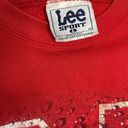 Lee Vintage  Nebraska Cornhuskers “Huskers” Red Crewneck Sweatshirt Photo 3