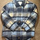 American Eagle AE Oversized Plaid Flannel Coat Photo 6