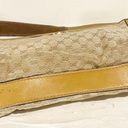 Gucci  Vintage GG Fabric Leather Trim Gold Hardware Shoulder Bag Pocketbook Photo 8