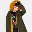 ZARA  Faux Fur Trimmed Hooded Parka Photo 1