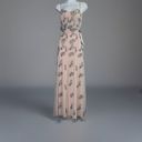 Adrianna Papell NEW w/ $300 Tags  Beige Beaded Formal Maxi Gown Small 6 Photo 2