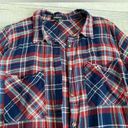 Ambiance Apparel Oversized Plaid Top Photo 2