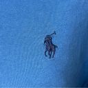 Ralph Lauren Polo  Blue Logo Long Sleeve Shirt Navy Logo 100% Cotton Large 14/16 Photo 1