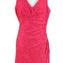 Ralph Lauren Lauren  Women's Dress Sz 12 Pink Lace Cinched Waist Sleeveless Midi Photo 0