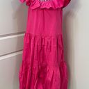 Trina Turk NWT  palm canyon dress midi in pink wildflower size medium Photo 0