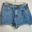 Victoria's Secret  Pink denim shorts raw hem high waist size 28 Photo 3