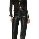 Wilfred  Aritzia Melania Pants Black Size 4 Faux Leather Minimalist Glam Vegan Photo 0