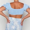 Beginning Boutique Laura Mini Skirt in Tie Dye Denim Photo 6