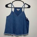 Mossimo Denim  Tank Top with Raw Hem Photo 0