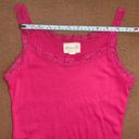 Kirra Pac Sun  Sunshine Lace camisole Tank Top Y2K Style Pink Summer Beach size M Photo 6