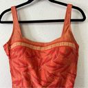 Gottex  One Piece Swim Suit Size 14 Leaf Design Photo 4