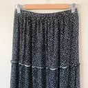 Spotted Black & White Maxi Skirt Size M Photo 1