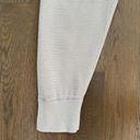 Varley Alice High Waist Textured Cotton Sweatpants 2.0 Praline and Ivory Size XS Photo 2