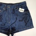 Moschino  Couture Printed Denim High Rise Shorts Photo 3