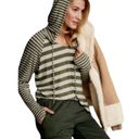 CAbi  Playoff Ivory & Green Stripe Ling Sleeves Hoodie Style #3995 Photo 8