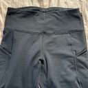 Black High Waisted Thermal Leggings Size L Photo 1