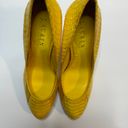 Ralph Lauren Canary Yellow Heels Size 8B Photo 2