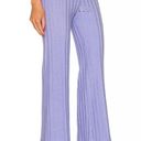 Jonathan Simkhai Celia Ribbed Knit Wide Leg Pants in Lavender SMALL NWT Photo 4