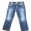 Silver Jeans Silver Suki Womens Capri Jeans Size W34 Blue‎ Regular Fit Straight Leg Photo 0