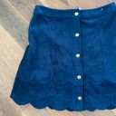 Sugar and L!ps Sugar + Lips Suede Scalloped Hem Mini Skirt Size Small   Photo 1