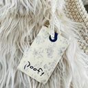 Poof *New*  Beige Super SIlky Soft Faux Fur & Crocket Knitted Vest ~ Medium Photo 8