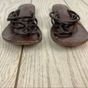 Krass&co Vintage Foundry . Zaria Strappy Leather Thong Sandals 9 Brown $150 Photo 4